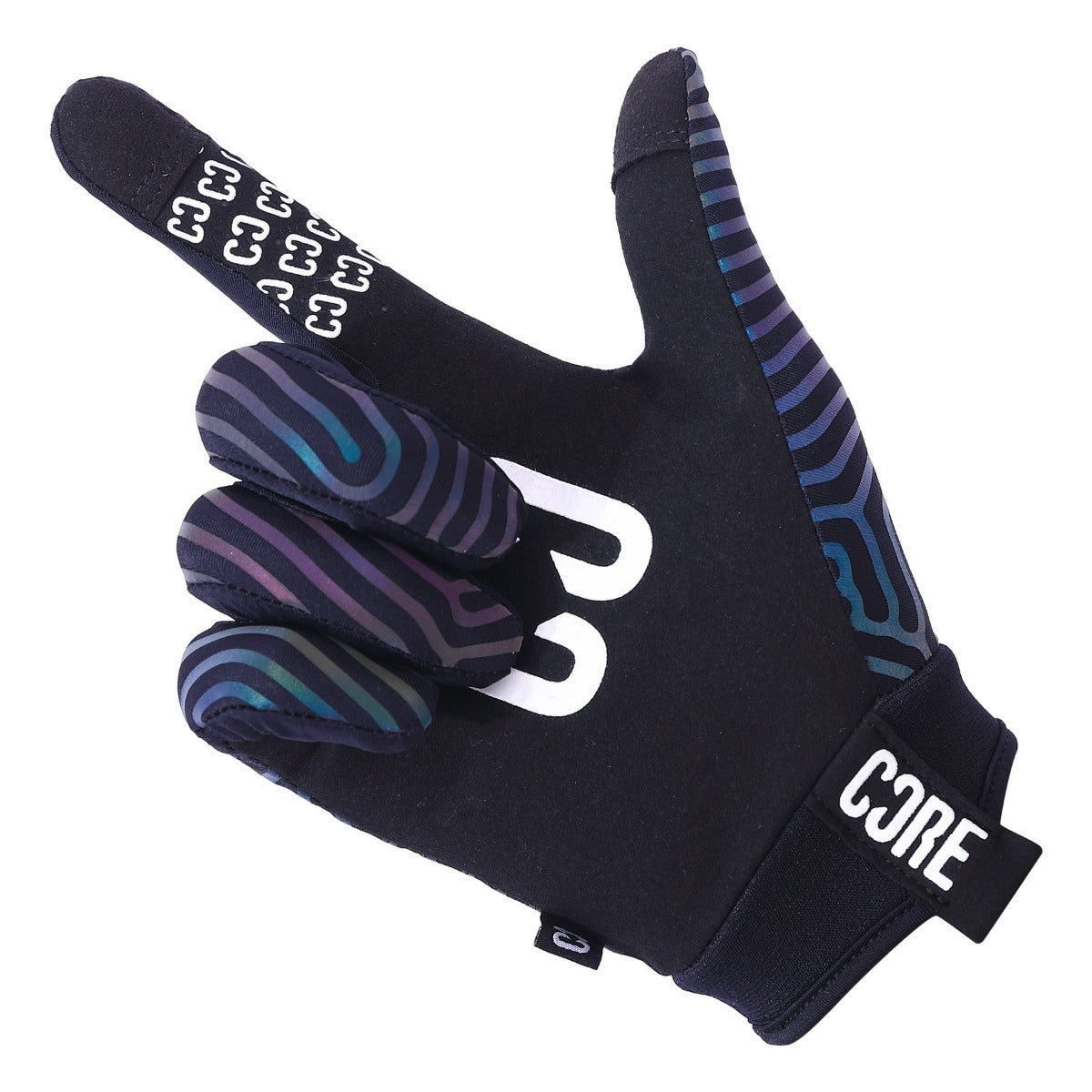 CORE Aero Skate Protection Gloves - Neochrome Reflective - Touch Screen