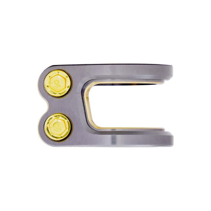 Oath Carcass 2 Bolt Oversized Stunt Scooter Clamp - Titanium / Gold - Right