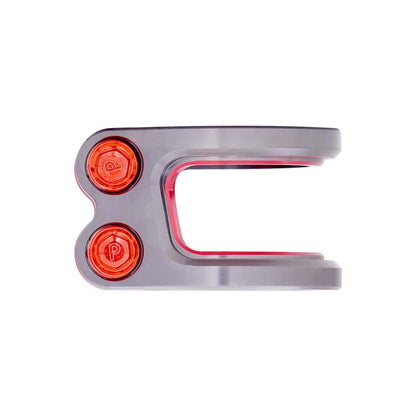 Oath Carcass 2 Bolt Oversized Stunt Scooter Clamp - Titanium / Red - Right