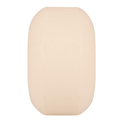 A rectangular bar of soap with rounded edges in a beige tone, evoking the look of OJ Elite Mini Combo Skateboard Wheels by OJ Wheels, perfectly centered on a plain white background.