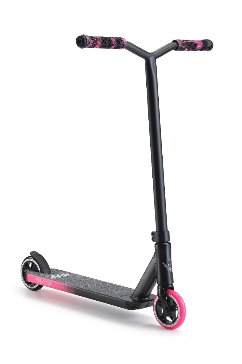 Blunt Envy ONE S3 Complete Stunt Scooter - Black / Pink - Angle