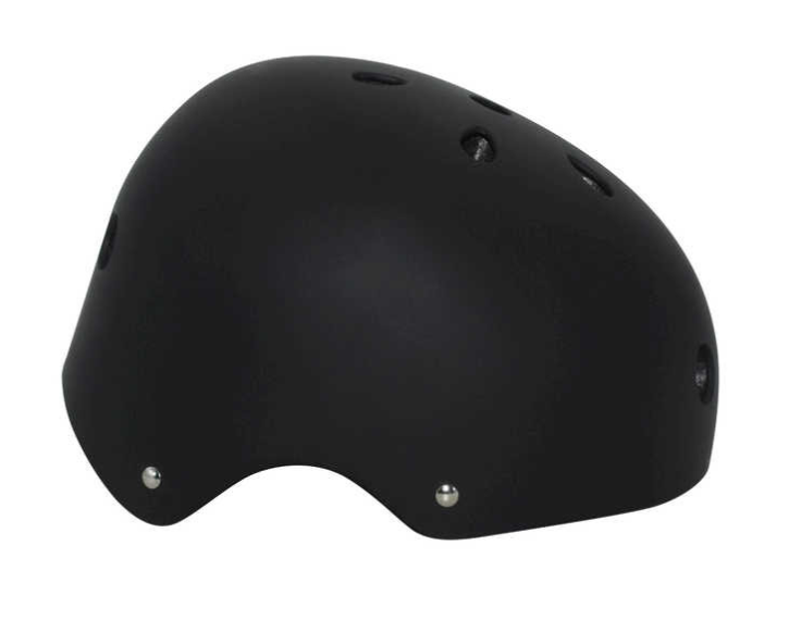 Ozbozz Sports Skate / Scooter Helmet - Black - Side
