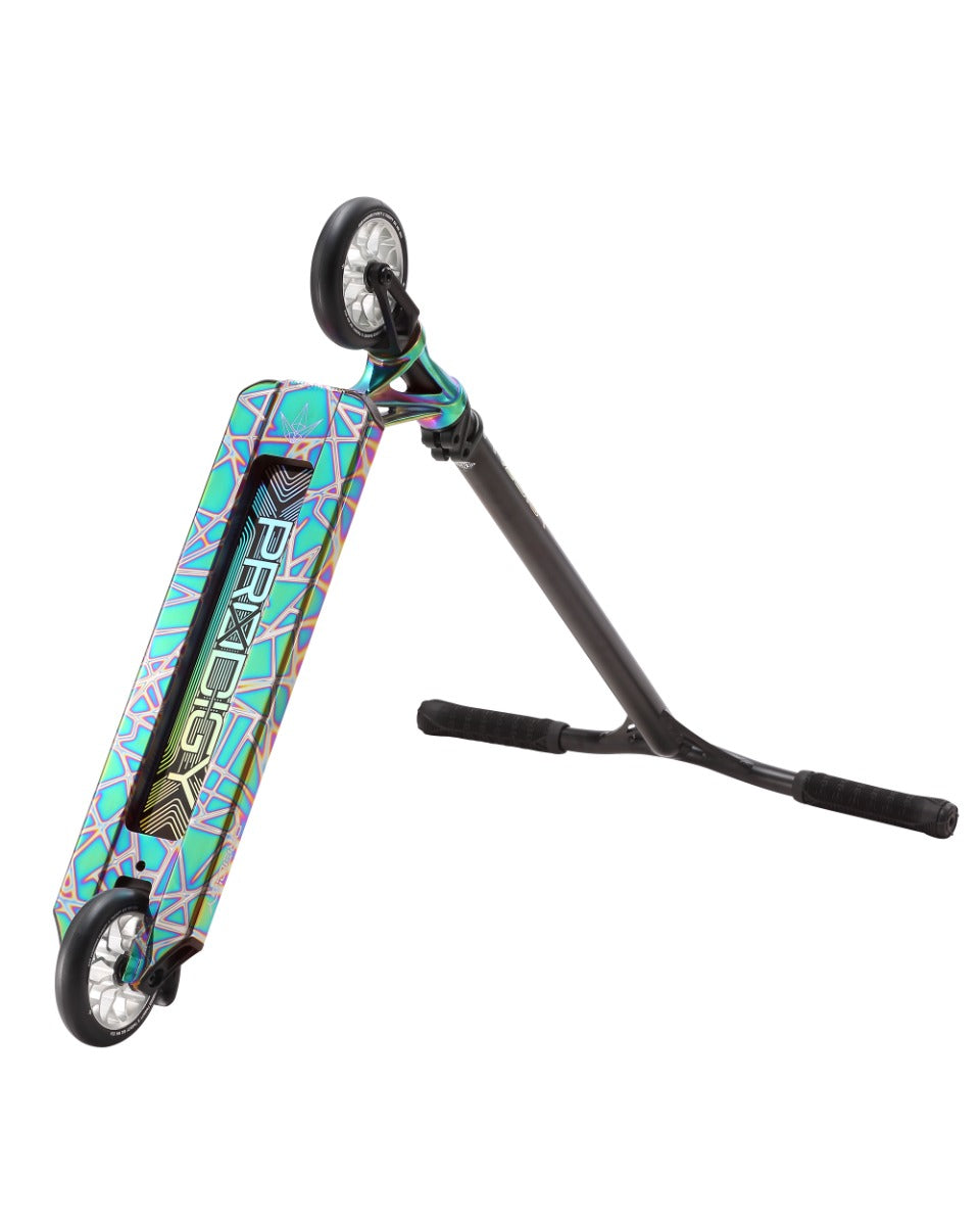 Blunt Envy Prodigy X Complete Stunt Scooter - Oil Slick Neochrome - Graphic Angle