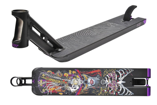 Triad Psychic Black / Purple Stunt Scooter Deck - 5.5" x 23"