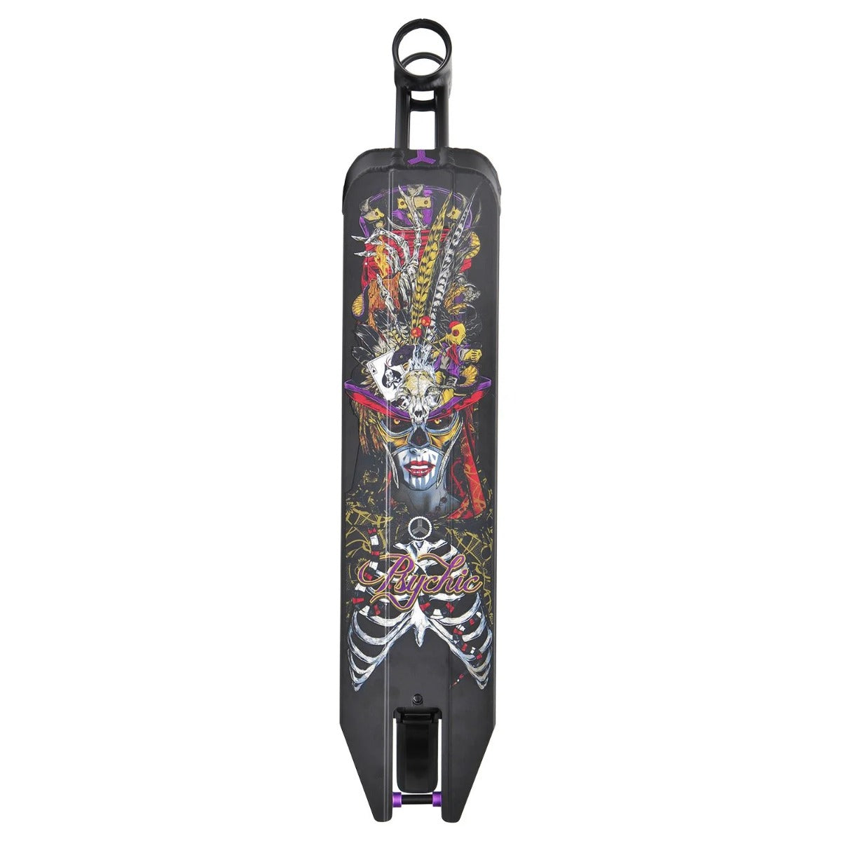 Triad Psychic Black / Purple Stunt Scooter Deck - 4.7" x 20.5" - Graphic