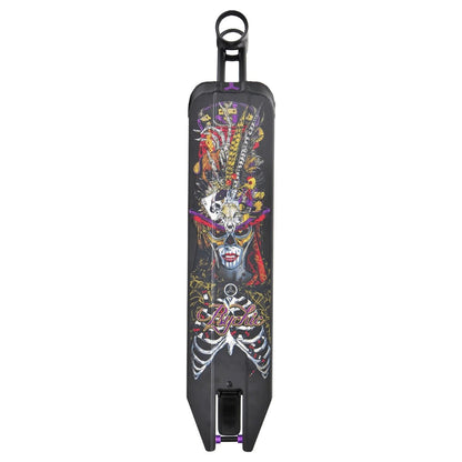 Triad Psychic Black / Purple Stunt Scooter Deck - 4.7" x 20.5" - Graphic