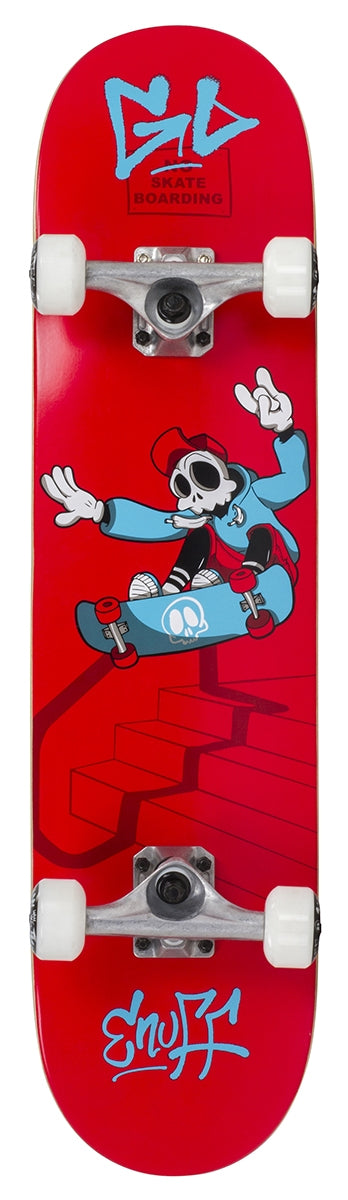 Enuff Skully Red Mini Complete Skateboard - 7.25" x 29.5"