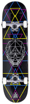 Enuff Geo Skull CYMK Black Complete Skateboard - 8" x 32"