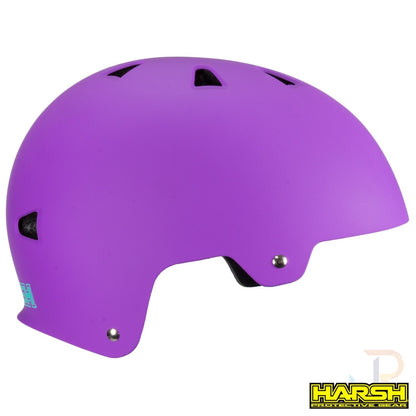 Harsh ABS Skate / Scooter Helmet - Purple - Side
