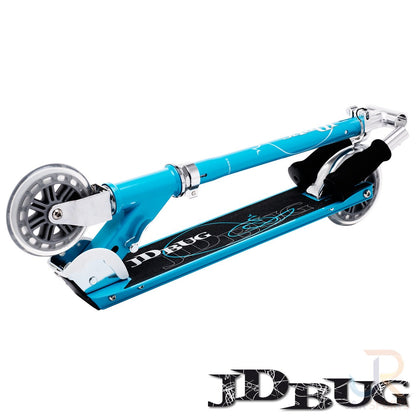 JD Bug Classic Street 120 Kids Foldable Scooter - Sky Blue - Fold