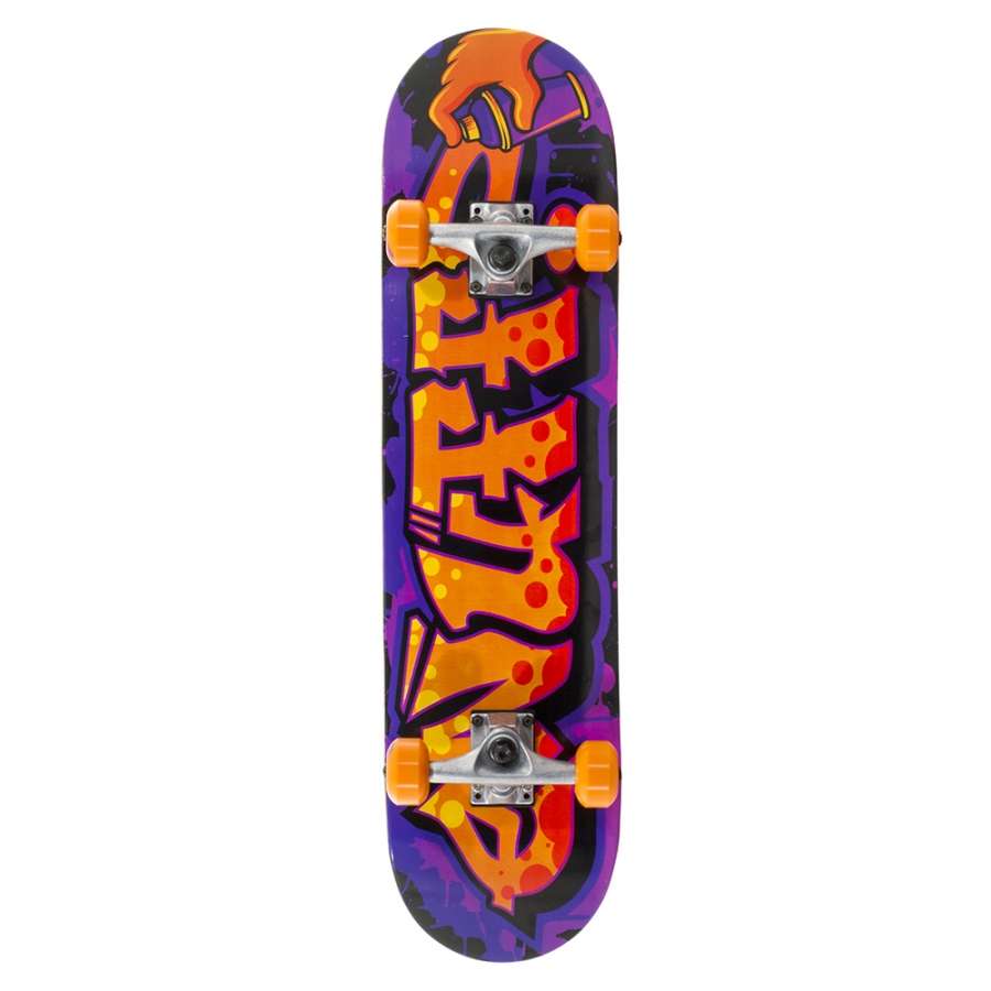 Enuff Graffiti II Orange / Purple Mini Complete Skateboard - 7.25" x 29.5"