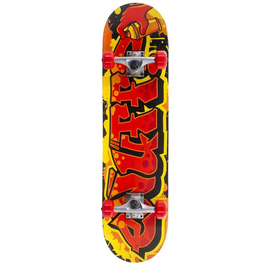 Enuff Graffiti II Red / Yellow Mini Complete Skateboard - 7.25" x 29.5"