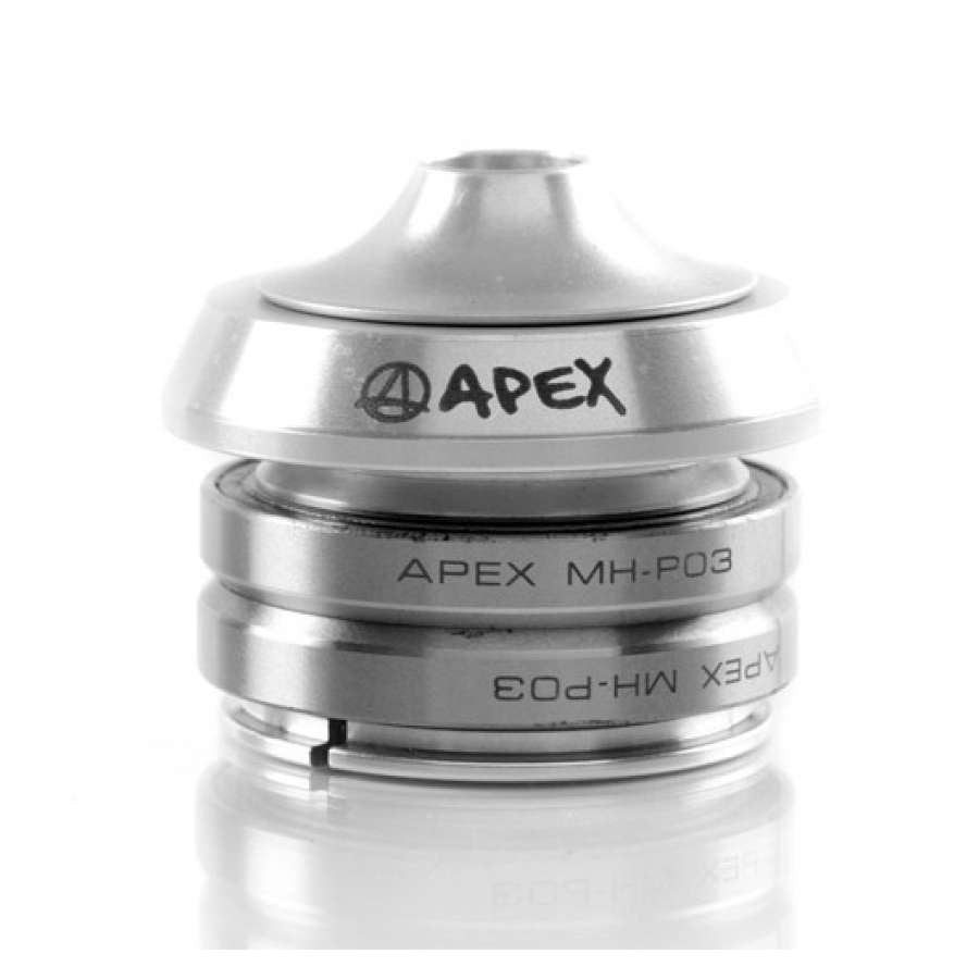 Apex Integrated Stunt Scooter Headset - Raw Silver - Detail