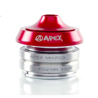 Apex Integrated Stunt Scooter Headset - Red - Detail