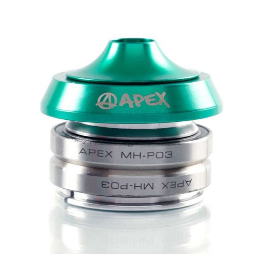 Apex Integrated Stunt Scooter Headset - Green - Detail