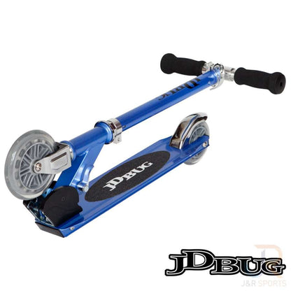 JD Bug Junior Street MS100 Kids Foldable Scooter - Reflex Blue - Fold