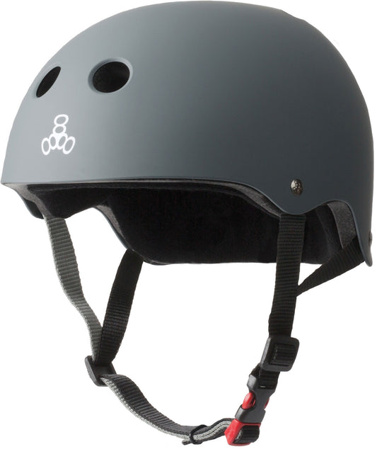 Triple 8 Certified Sweatsaver Skate Helmet - Carbon