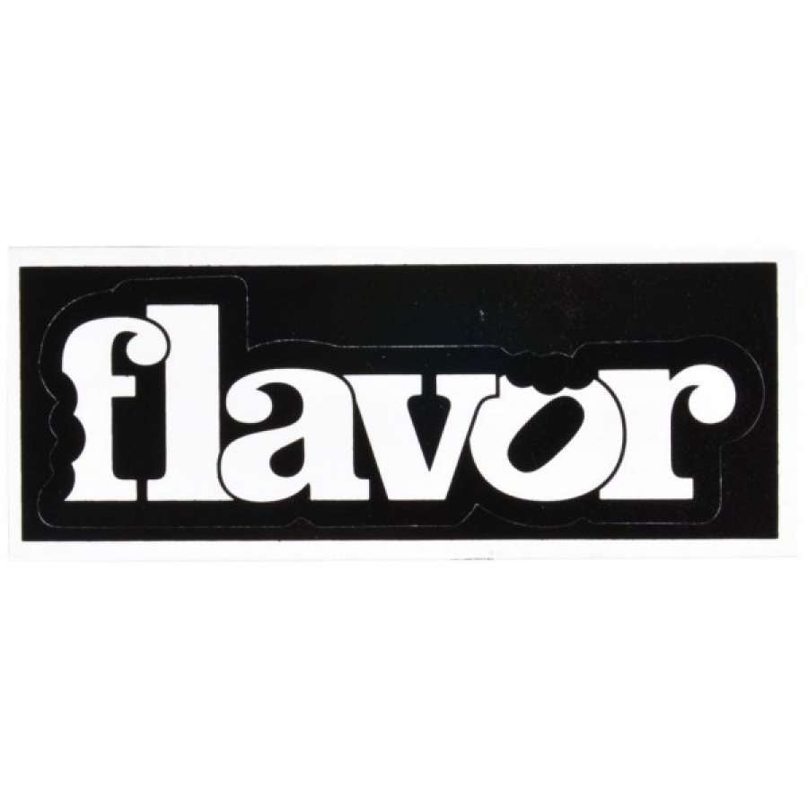 Flavor Logo Sticker - Black