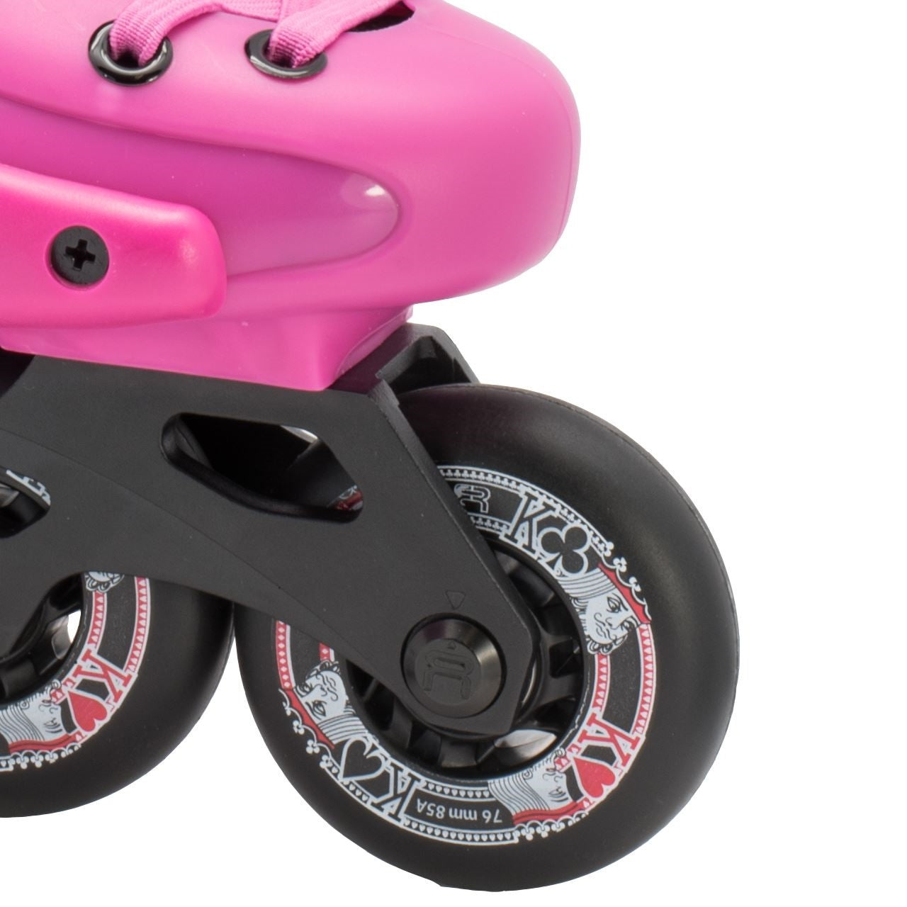 FR Skates Junior Adjustable Inline Skates - Pink - Wheel
