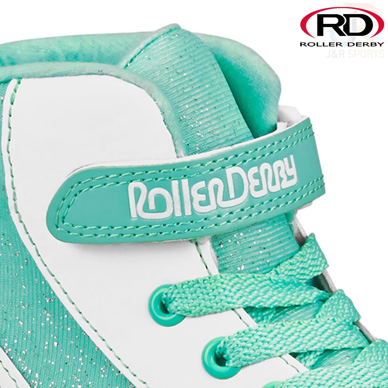 Roller Derby Firestar V2 Quad Roller Skates - White / Teal - Strap