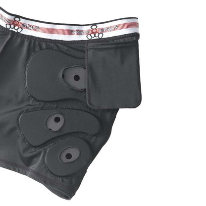Triple 8 Roller Derby Bumsaver Skate Protection Padded Shorts - Black - Pocket