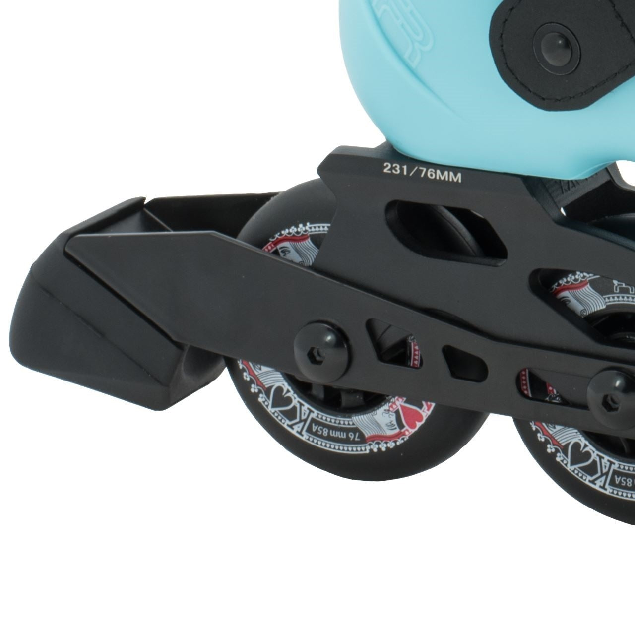 FR Skates Junior Adjustable Inline Skates - Blue - Brake
