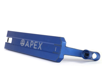 Apex Pro Blue Boxed Stunt Scooter Deck - 5" x 20.1" - Angle