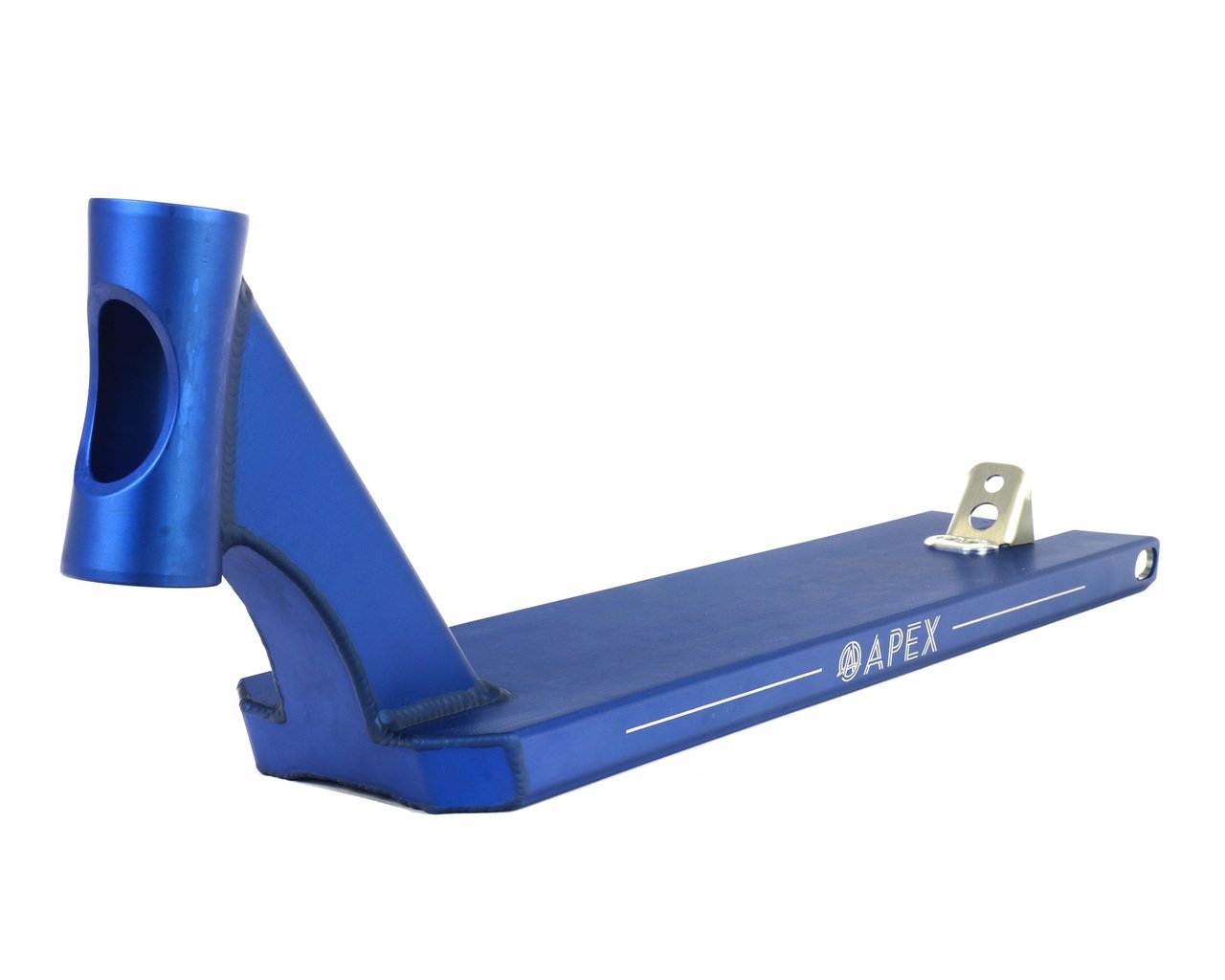 Apex Pro Blue Boxed Stunt Scooter Deck - 5" x 20.9" - Front