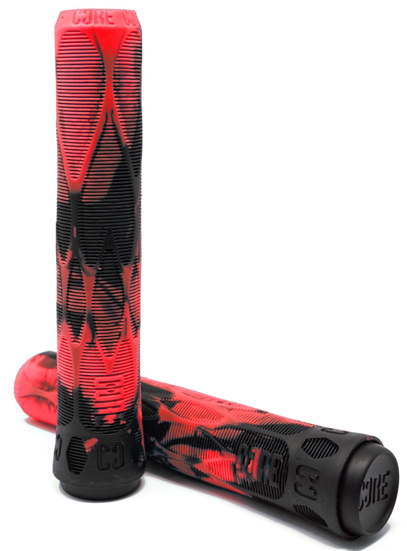 CORE Pro Lava Red / Black Stunt Scooter Grips - 170mm — Skates.co.uk