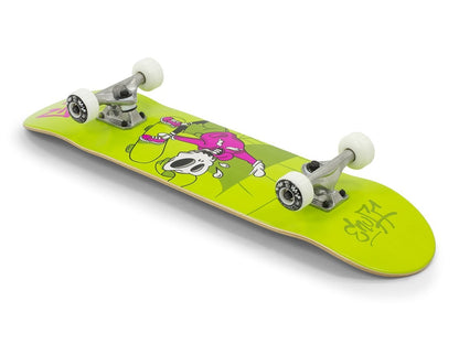 Enuff Skully Green Complete Skateboard - 7.75" x 31.5" - Angle