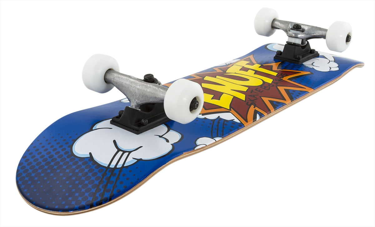 Enuff POW Blue Complete Skateboard - 7.75" x 31.5" - Angle