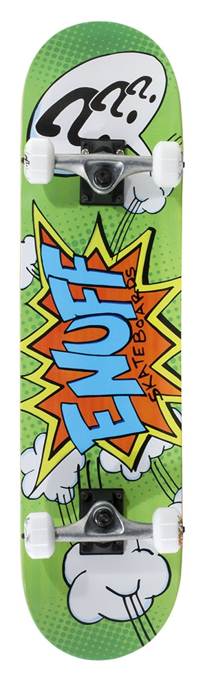 Enuff POW Green Mini Complete Skateboard - 7.25" x 29.5"