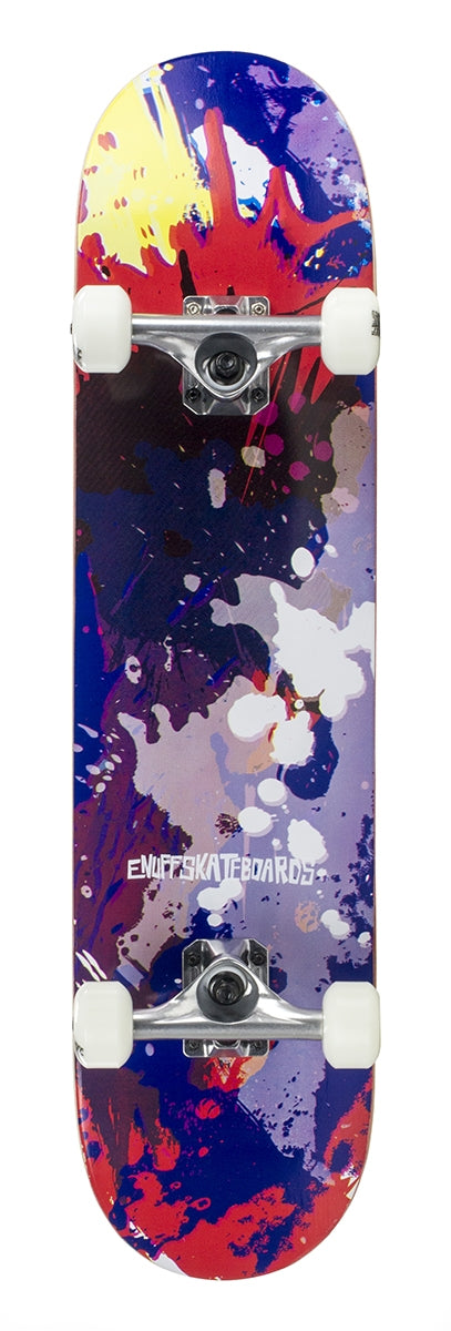 Enuff Splat Red / Blue Complete Skateboard - 7.75" x 31.5"