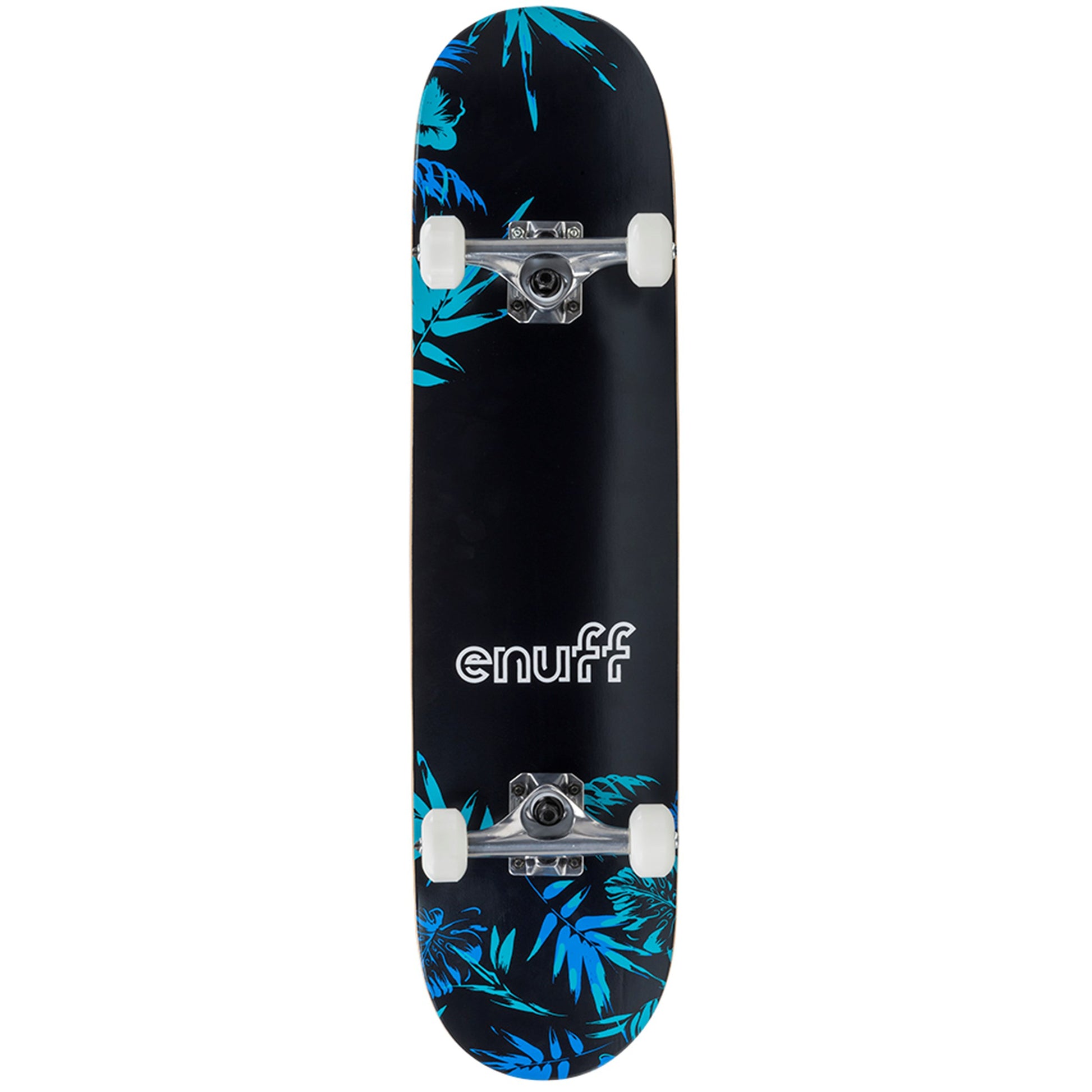 Enuff Floral Black / Blue Complete Skateboard - 7.75" x 31.5"