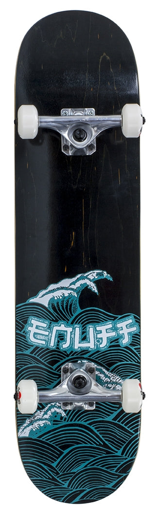 Enuff Big Wave Black / Blue Complete Skateboard - 8" x 32"