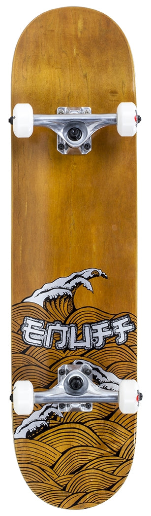 Enuff Big Wave Brown / Silver Complete Skateboard - 8" x 32"