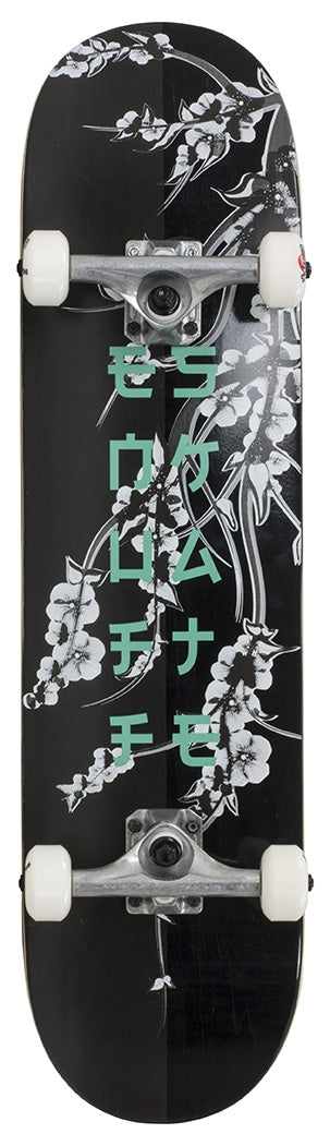 Enuff Cherry Blossom Black Complete Skateboard - 8" x 32"