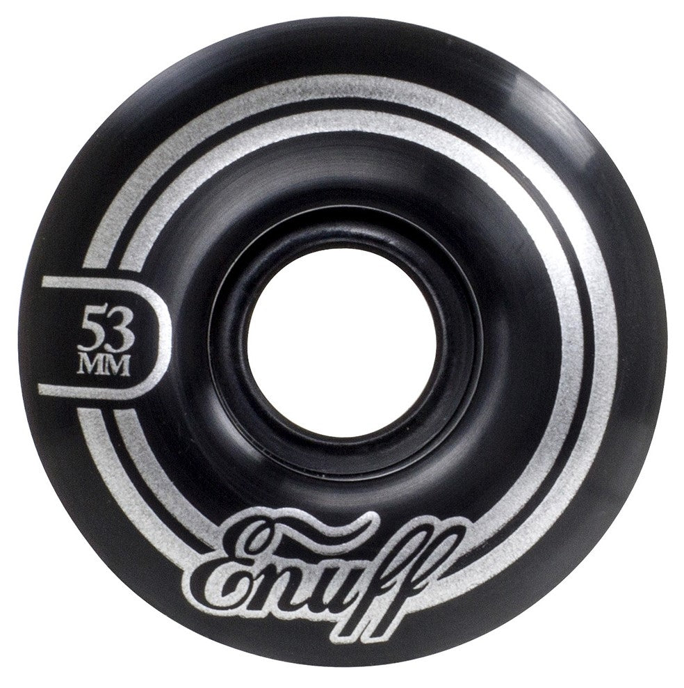 Enuff Refresher II 53mm Skateboard Wheels - Black