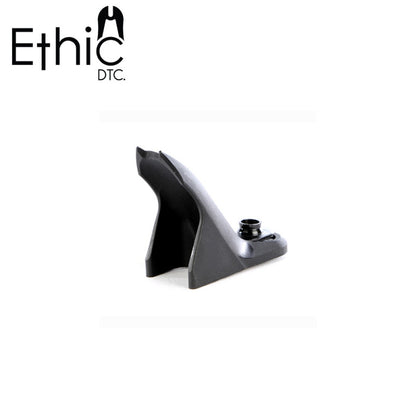 Ethic DTC Nylon Stunt Scooter Brakeless Pad in black presented against a white background, with the Ethic logo in the top left corner.