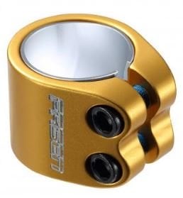 Fasen 2 Bolt Oversized Stunt Scooter Clamp - Gold - Angle