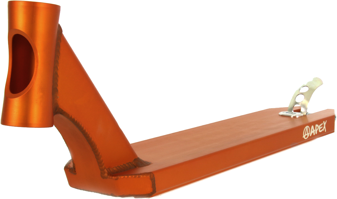 Apex Pro Orange Stunt Scooter Deck - 4.5" x 20.1" - Base