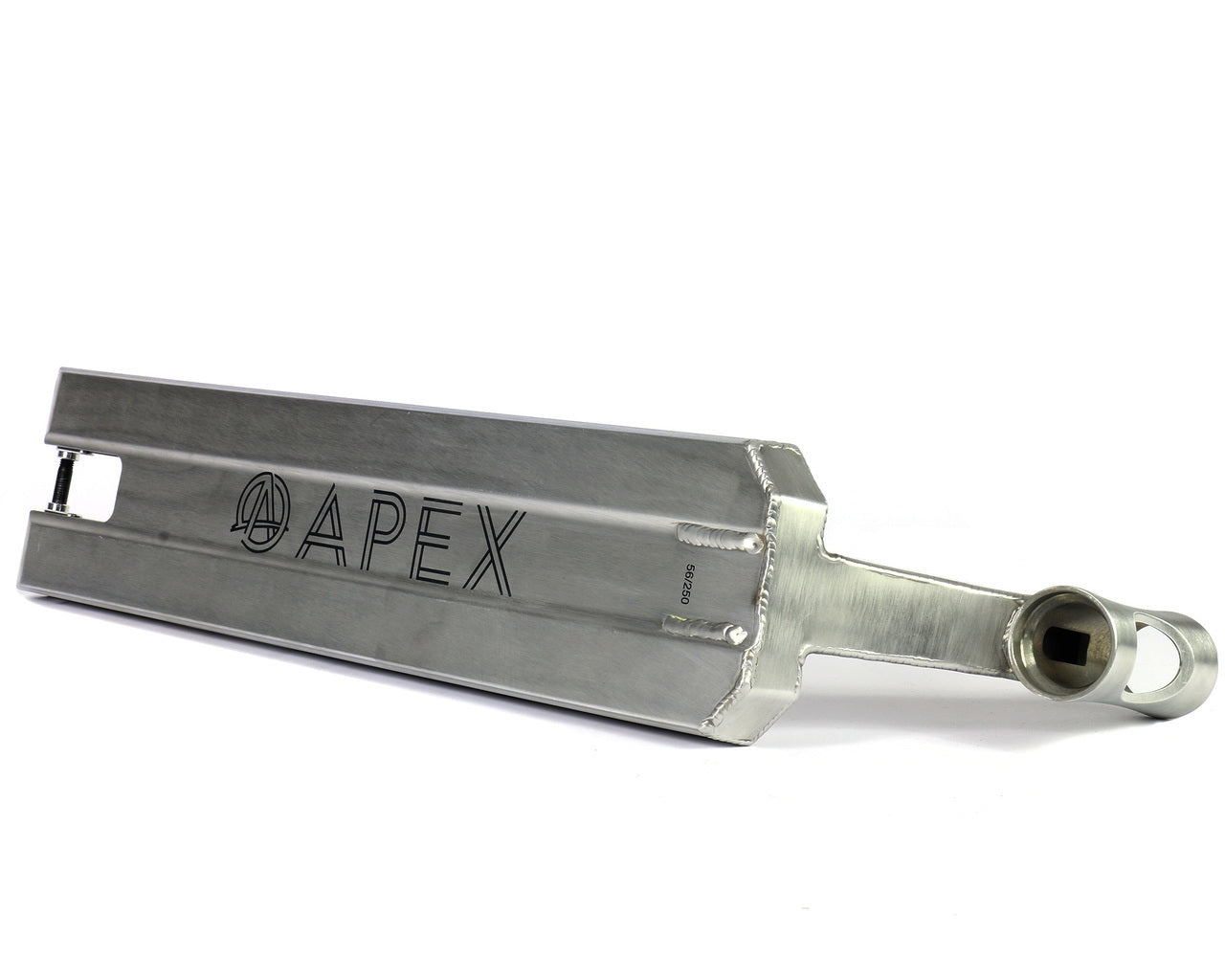Apex Pro Raw Silver Boxed Stunt Scooter Deck - 5" x 20.1" - Base