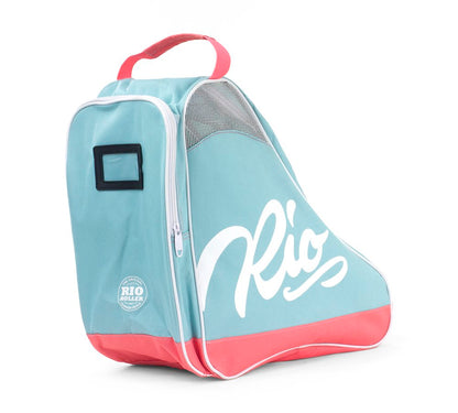 Rio Roller Script Skate Bag - Teal / Coral - Rear