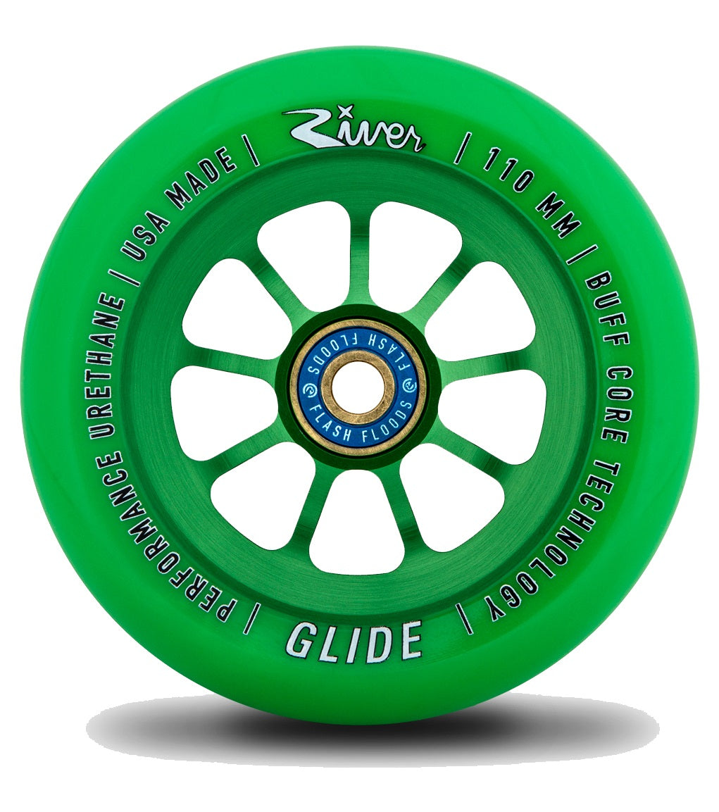 River Glide 110mm Stunt Scooter Wheel - Emerald Green