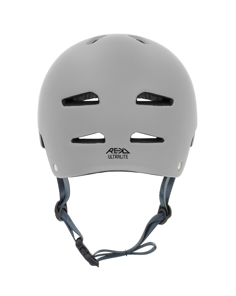 REKD Ultralite In-Mold Skate / Scooter Helmet - Grey - Rear