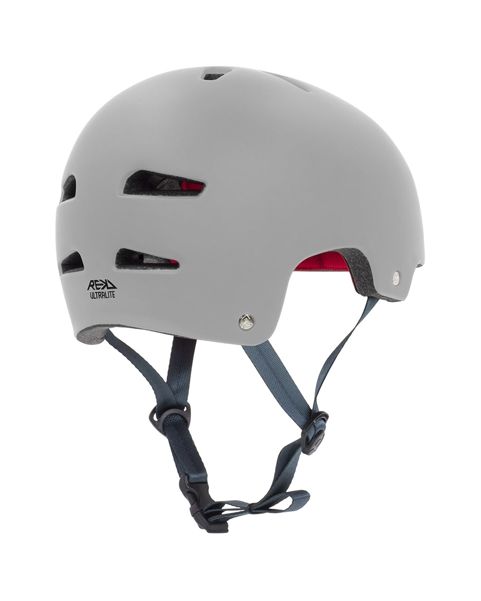 REKD Ultralite In-Mold Skate / Scooter Helmet - Grey - Rear Right
