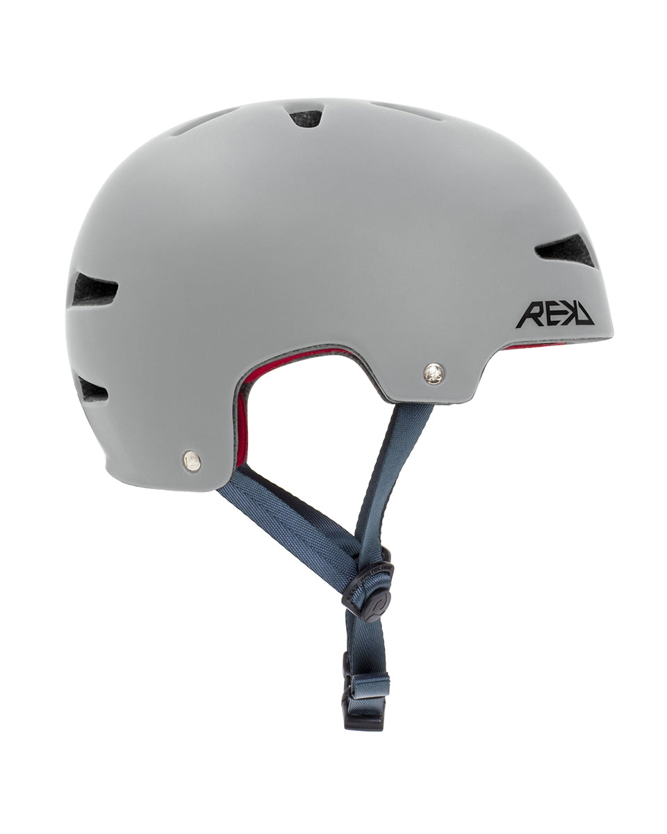 REKD Ultralite In-Mold Skate / Scooter Helmet - Grey - Right