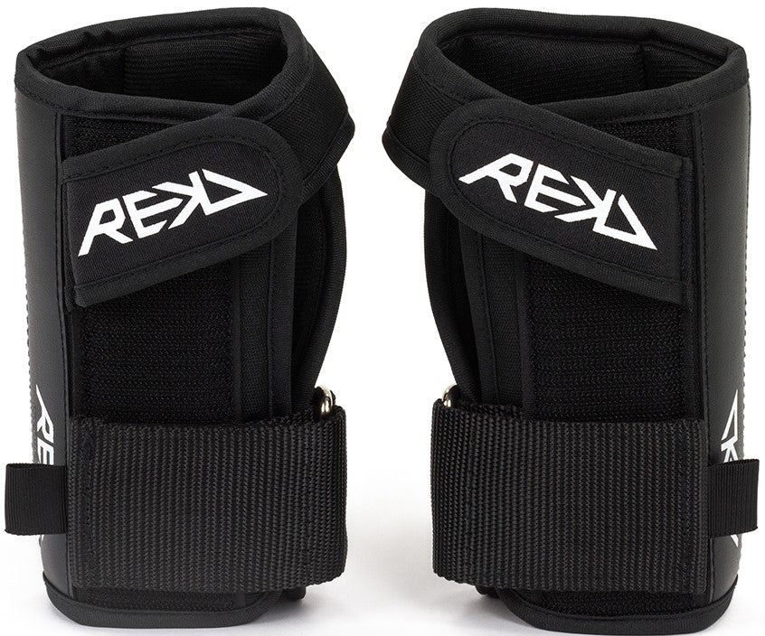 REKD Pro Skate Protection Wrist Guards - Black - Straps