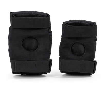 REKD Youth Heavy Duty Double Skate Protection Pad Set - Black - Straps