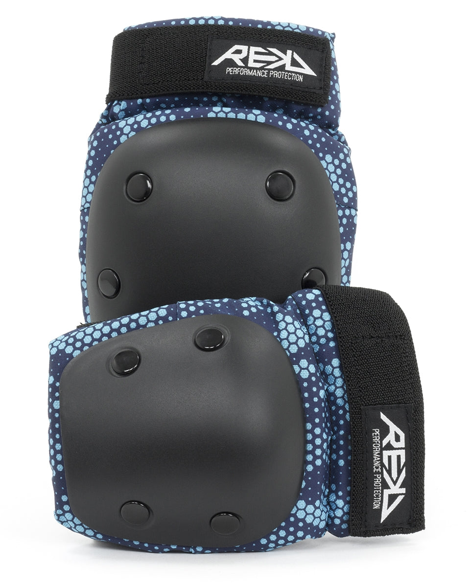 REKD Youth Heavy Duty Double Skate Protection Pad Set - Blue - Dual